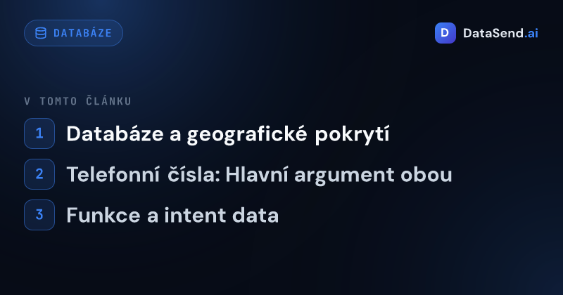Cognism vs ZoomInfo — která enterprise databáze se vyplatí | DataSend.ai