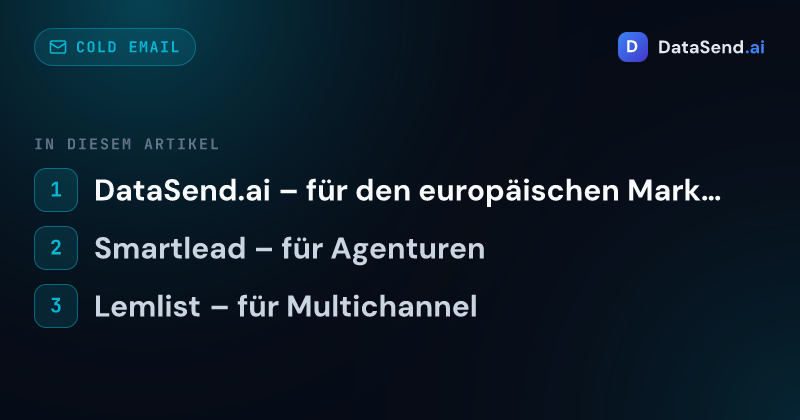Die besten Alternativen zu Instantly 2026 (Vergleich) | DataSend.ai