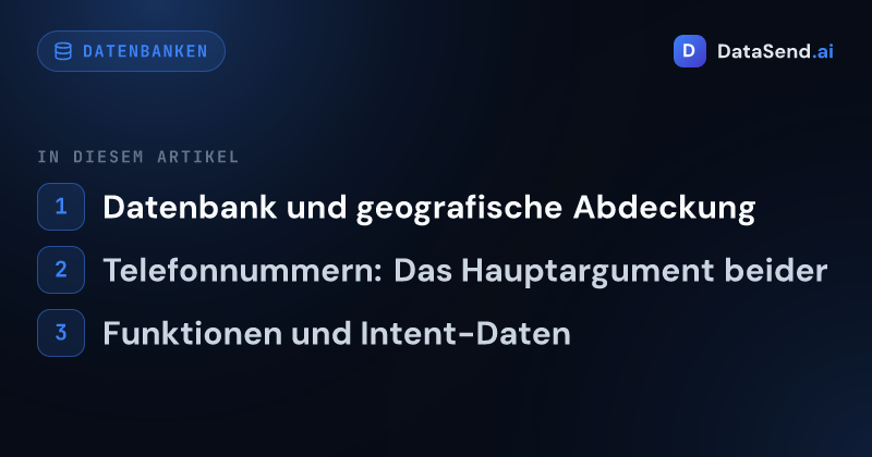 Cognism vs ZoomInfo — welche Enterprise-Datenbank lohnt sich | DataSend.ai