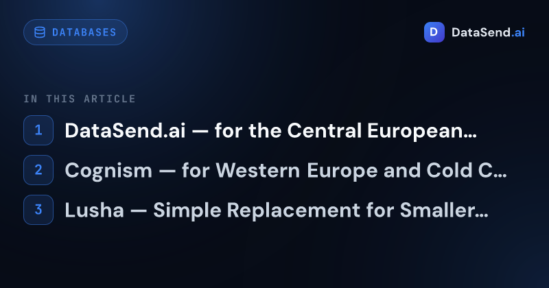 Best Alternatives to Apollo.io for the European Market 2026 | DataSend.ai