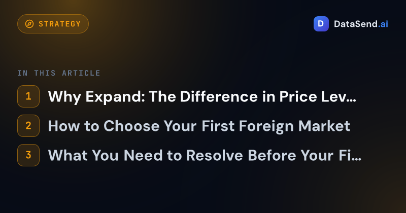 How to Expand Your Services Abroad Without a Branch | DataSend.ai