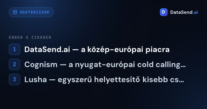 A legjobb Apollo.io alternatívák az európai piacon 2026 | DataSend.ai