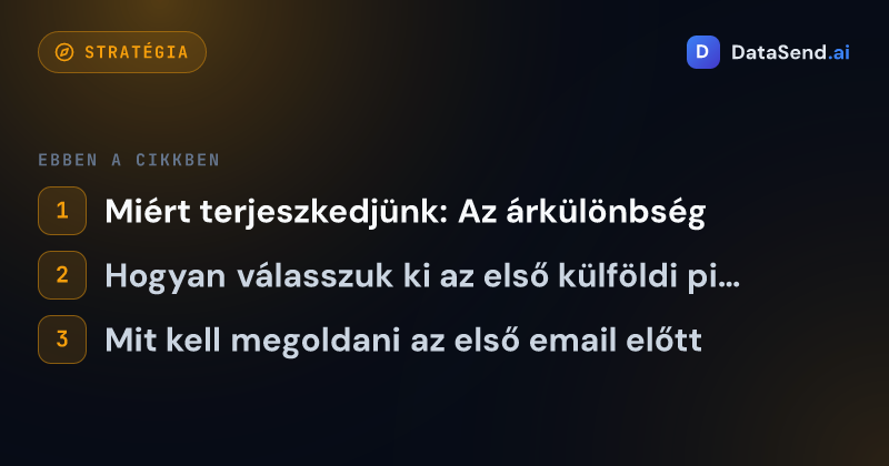 Hogyan terjeszkedjünk szolgáltatásokkal külföldön fiók nélkül | DataSend.ai