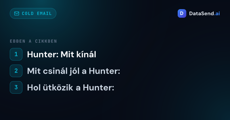 Hunter vs Snov.io — melyik email kereső eszköz a jobb | DataSend.ai