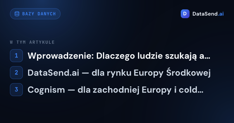 Najlepsze alternatywy dla Apollo.io na rynek europejski 2026 | DataSend.ai