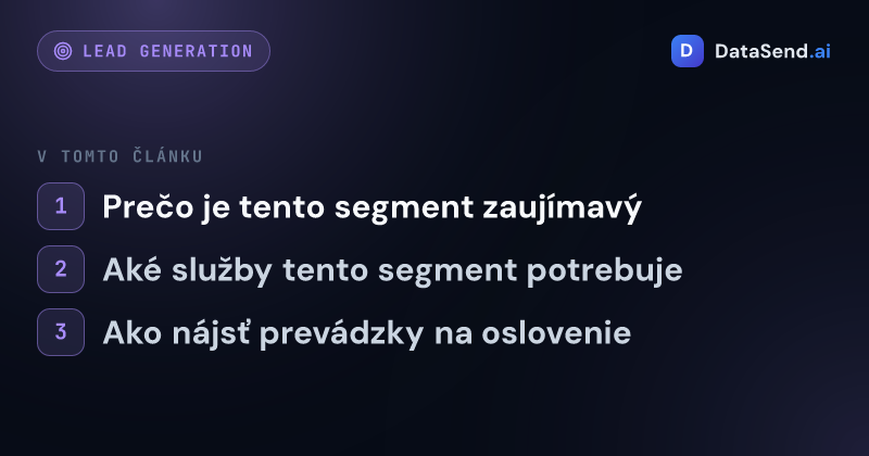 Ako osloviť fitness centrá a salóny krásy | DataSend.ai