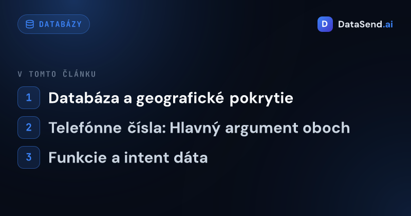 Cognism vs ZoomInfo — ktorá enterprise databáza sa oplatí | DataSend.ai